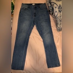 H&M High waist straight leg jeans